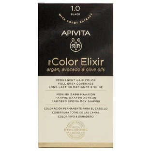 Apivita My Color Elixir Permanent Hair Color N1.0 Negru natural