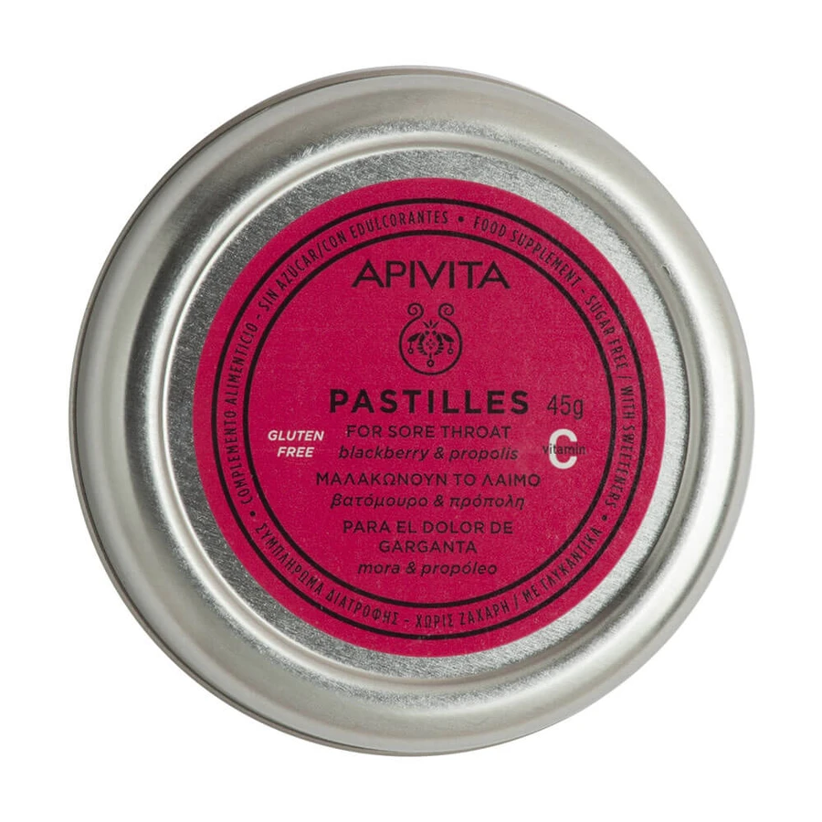 Apivita Blackberry & Propolis Pastilles 45gr
