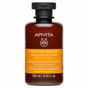 Apivita Keratin Repair Nourish & Repair Shampoo with Honey & Vegetable Keratin 250ml