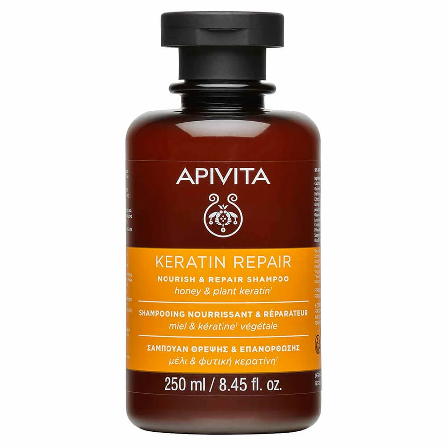 Apivita Keratin Repair Nourish & Repair Shampoo with Honey & Vegetable Keratin 250ml