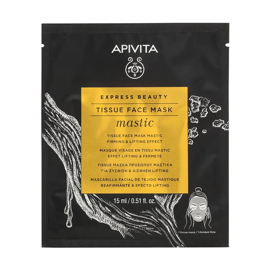 Apivita Tissue Gezichtsmasker voor versteviging en liftend gevoel met mastiek
