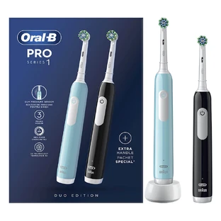 Oral B PRO 1 Zwart & Blauw Duo Editie