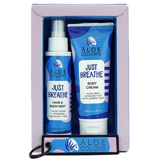 Aloe+ Colors Just Breathe Geschenkset Haar- en Lichaamsnevel 100ml & Lichaamscrème 100ml