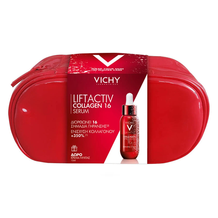 Vichy Promo Pakket Liftactiv Collageen Specialist 16 Serum 30ml & Liftactiv Collageen Specialist Nachtcrème 15ml