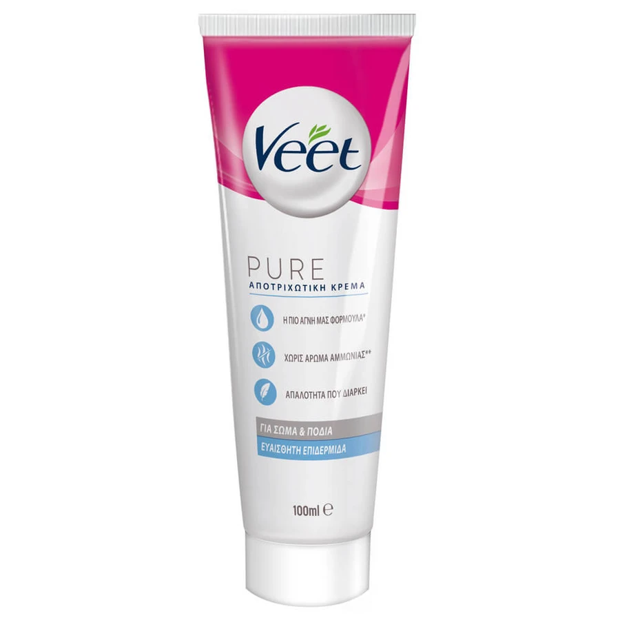 Veet Pure Ontharingscrème voor de Gevoelige Huid 100ml