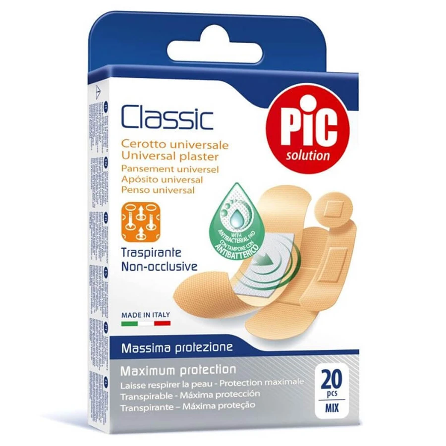 Plastry uniwersalne Pic Classic 20 pasków 4 rozmiary: ceny i cechy