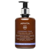 Apivita Cremiger Reinigungsschaum für Gesicht & Augen mit Olive, Lavendel & Propolis 300ml