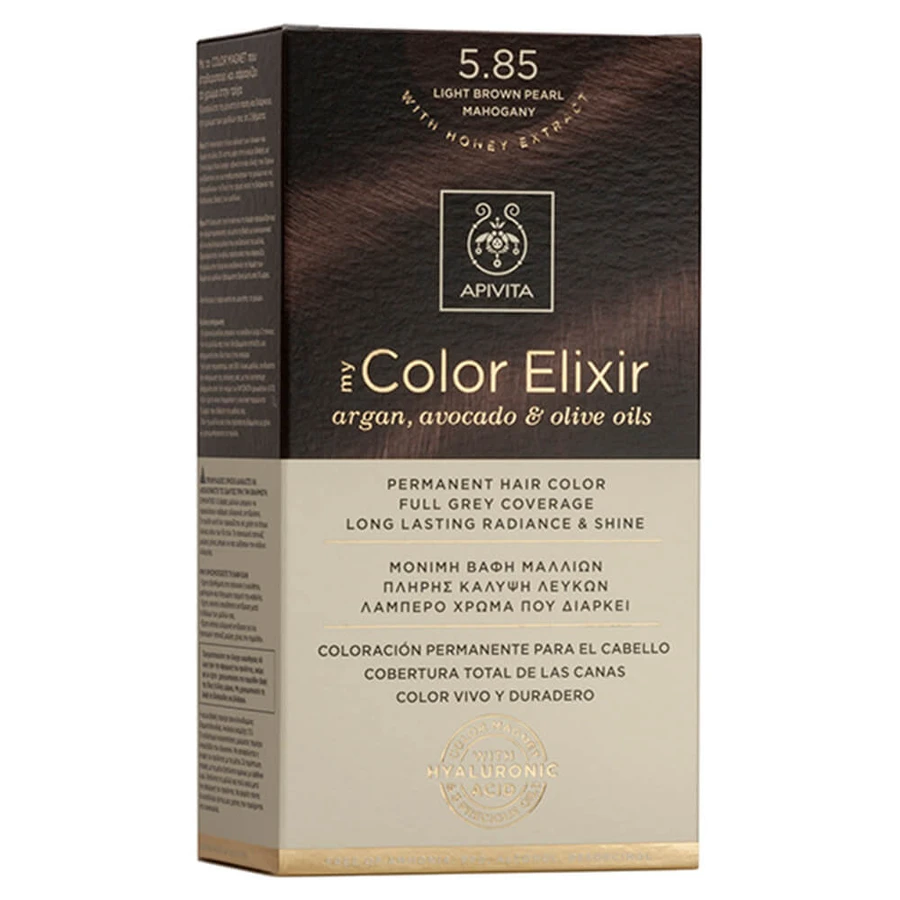 Apivita My Color Elixir Permanent Hair Colour N5,85 Light brown pearl