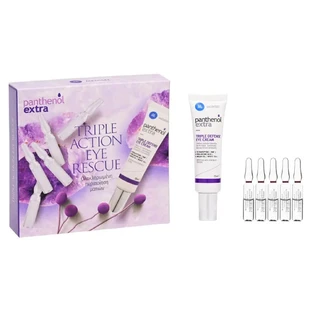 Panthenol Extra Promo Pack Triple Action Eye Rescue con Triple Defense Eye Cream 25ml & Dark Circles Rescue 5amps