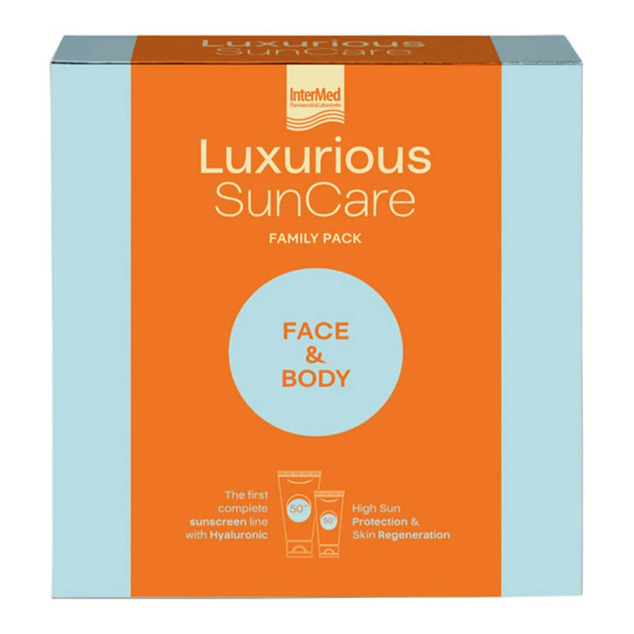 Luxurious SunCare Pack with Face Cream SPF50 75ml & Body Cream SPF50 200ml
