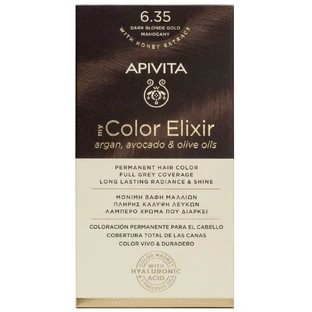 Apivita My Color Elixir Permanente Haarkleuring N6,35 Donker blond honing mahonie