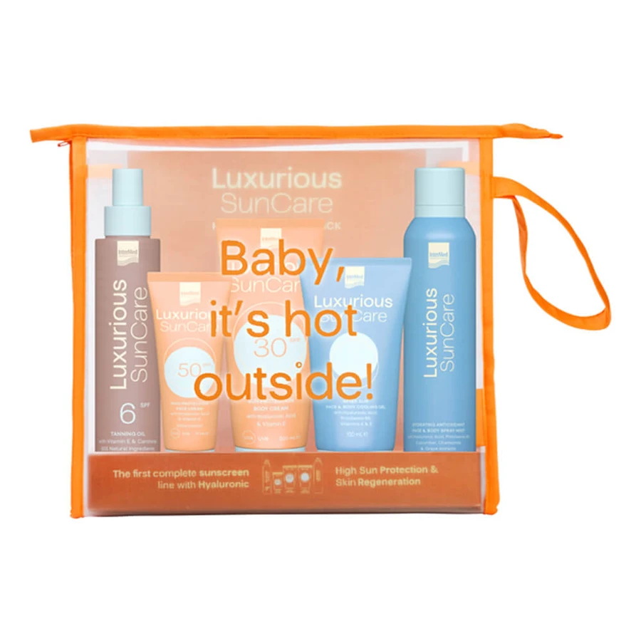Luxuriöses SunCare-Sonnenschutzpaket mit hohem Schutz
