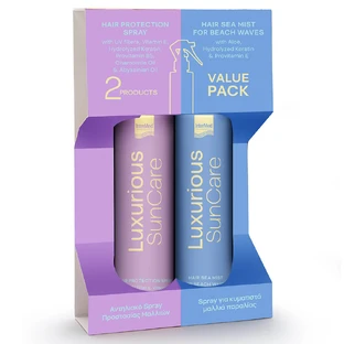 Luxe SunCare Value Pack Haarbeschermingsspray 200ml & Haarzeem voor Strandgolven 200ml