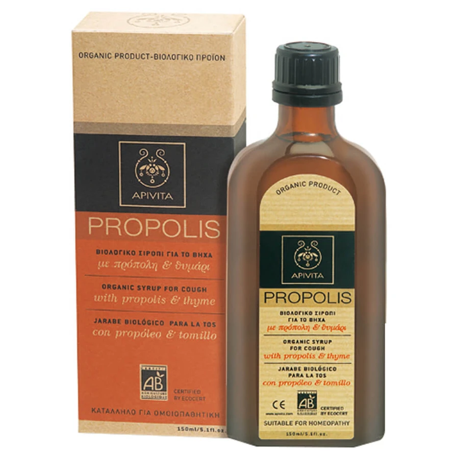 Apivita Organic Thyme & Propolis Thyme Throat Syrup 150ml