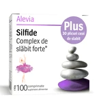 Abnehmkomplex Forte Silfide, 100 Tabletten + Abnehmtee, 30 Dosen, Alevia