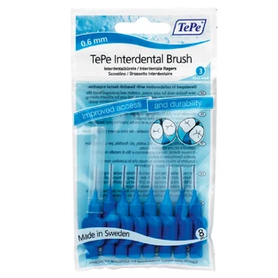 TePe Intermediate Brushes X-Fine 0,6 mm Blue 8pcs