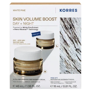 Korres Promo Pack White Pine Crema de Día Volume Replenishing para Piel Muy Seca 40ml & GRATIS Crema de Noche Volume Replenishing 15ml