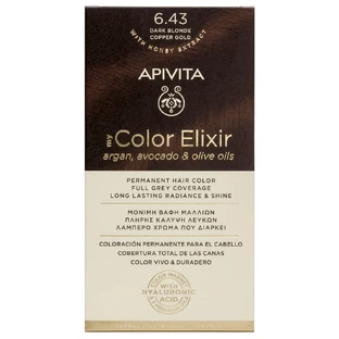 Apivita My Color Elixir Permanent Hair Color N6,43 Dark blonde copper honey