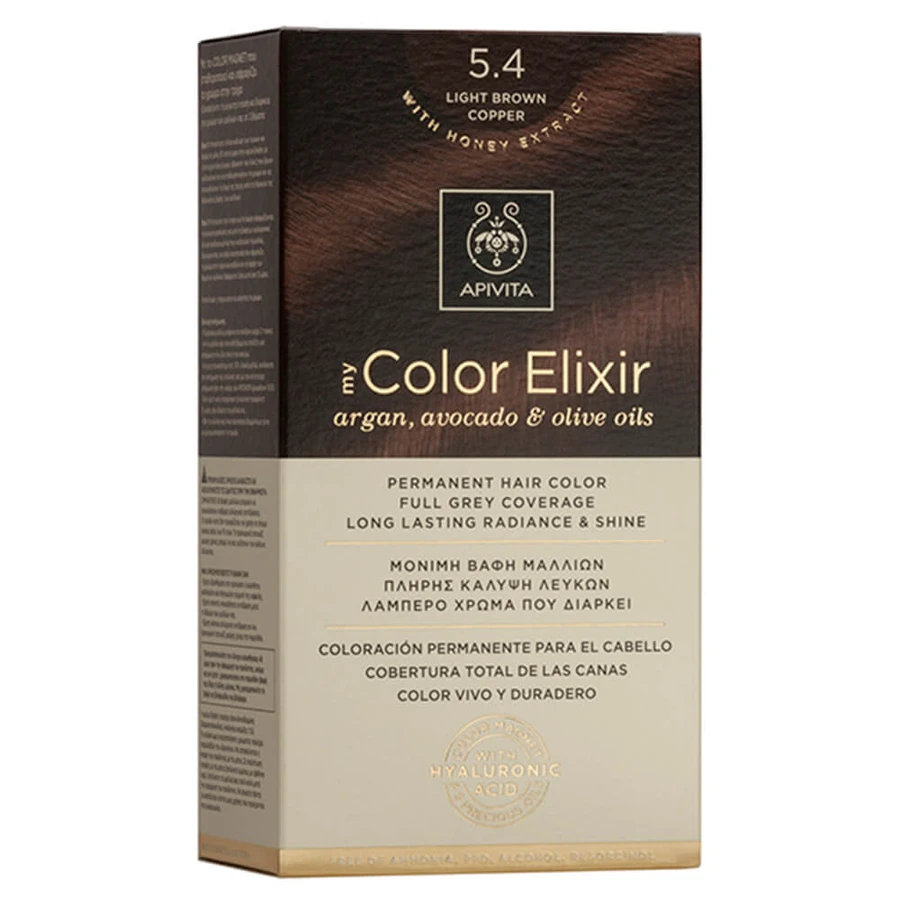 Apivita My Color Elixir Tinte Permanente N5.4 Marrón bronce claro