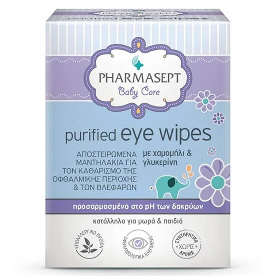 Pharmasept Baby Care Gezuiverde Oogdoekjes 10st