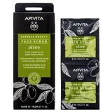 Apivita Express Beauty Face Scrub with Olive for Deep Exfoliation 2x8ml