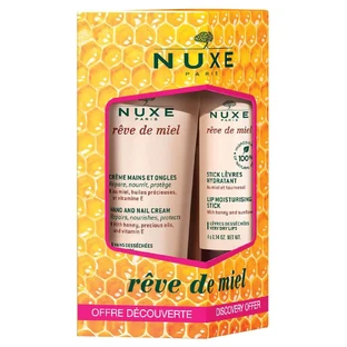 Nuxe Promo Pack Reve De Miel Hydraterende Verzorgingsset met Lippenbalsem 4g & Handcrème 50ml