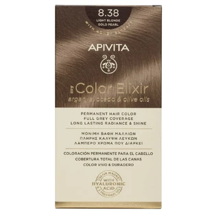 Apivita My Color Elixir Permanent Hair Color N8,38 Light blonde honey pearl