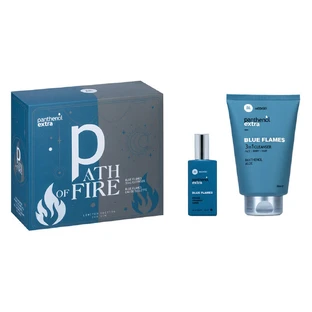 Panthenol Extra Promo Pack Path of Fire with Blue Flames Eau de Toilette Men's Perfume 50ml & 3in1 Cleanser 200ml