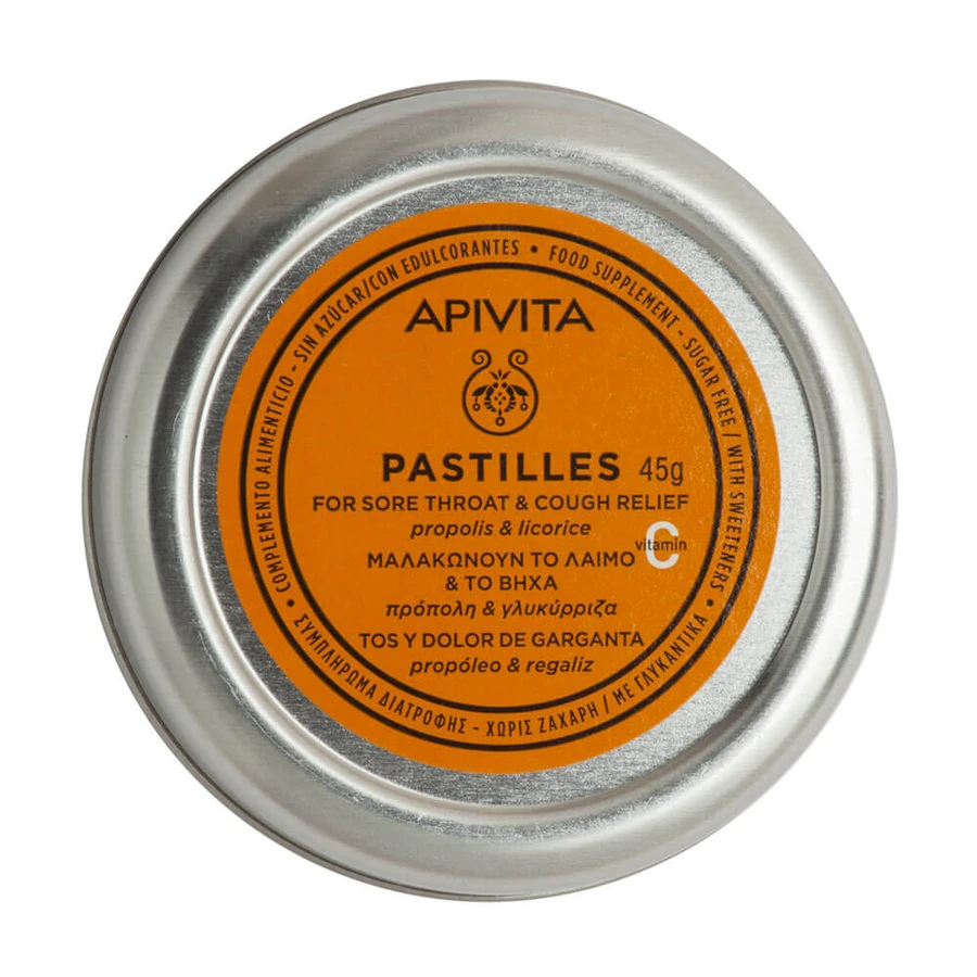 Apivita Pastillen mit Propolis & Lakritz 45gr