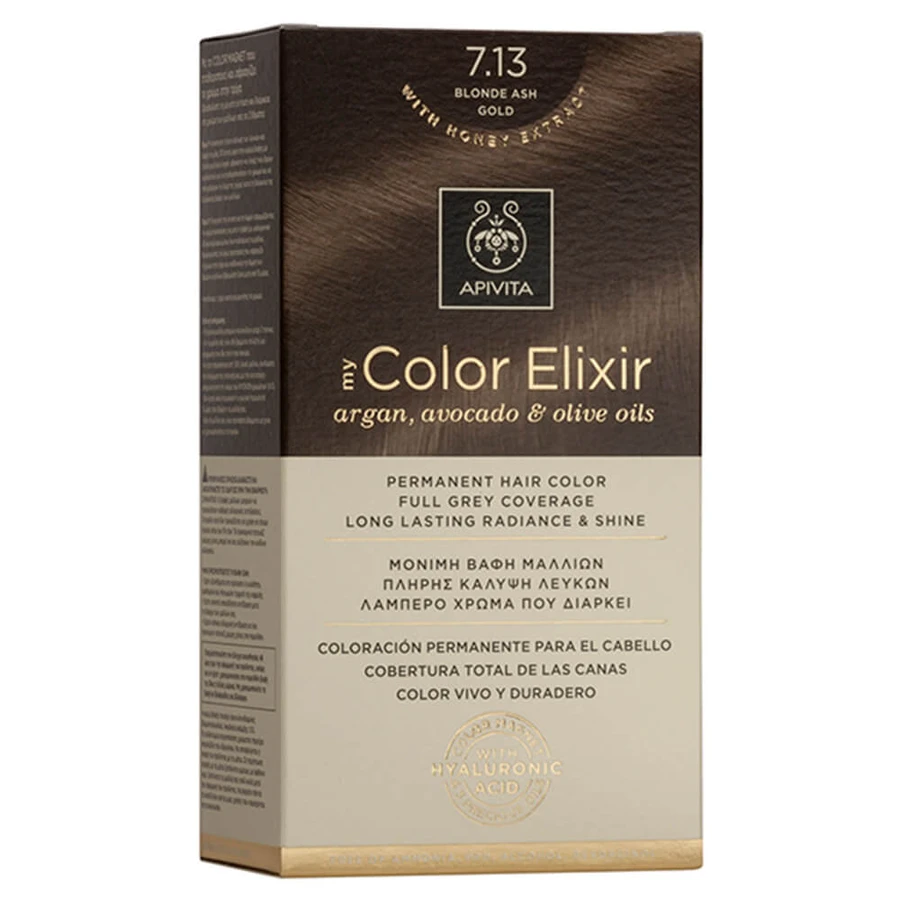 Apivita My Color Elixir Dauerhafte Haarfarbe N7,13 Honigblond Sandelholz
