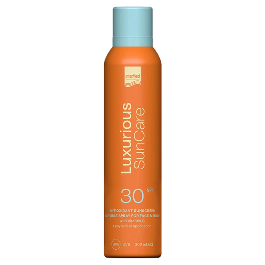 Luxurious SunCare Antioxidant Invisible Spray Face & Body SPF30 200ml: ceny i cechy