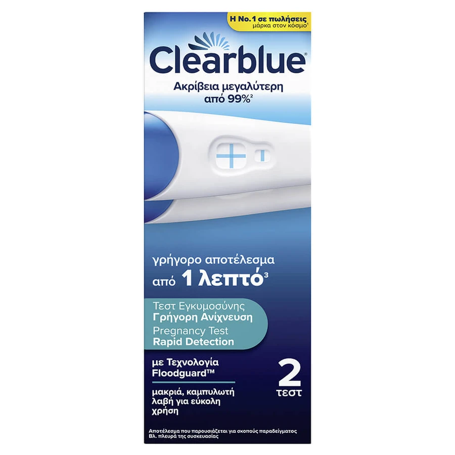 Clearblue Prueba Doble de Detección Rápida de Embarazo (2pcs)