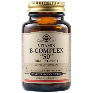 Complexe de Vitamine B "50", 50 gélules, Solgar