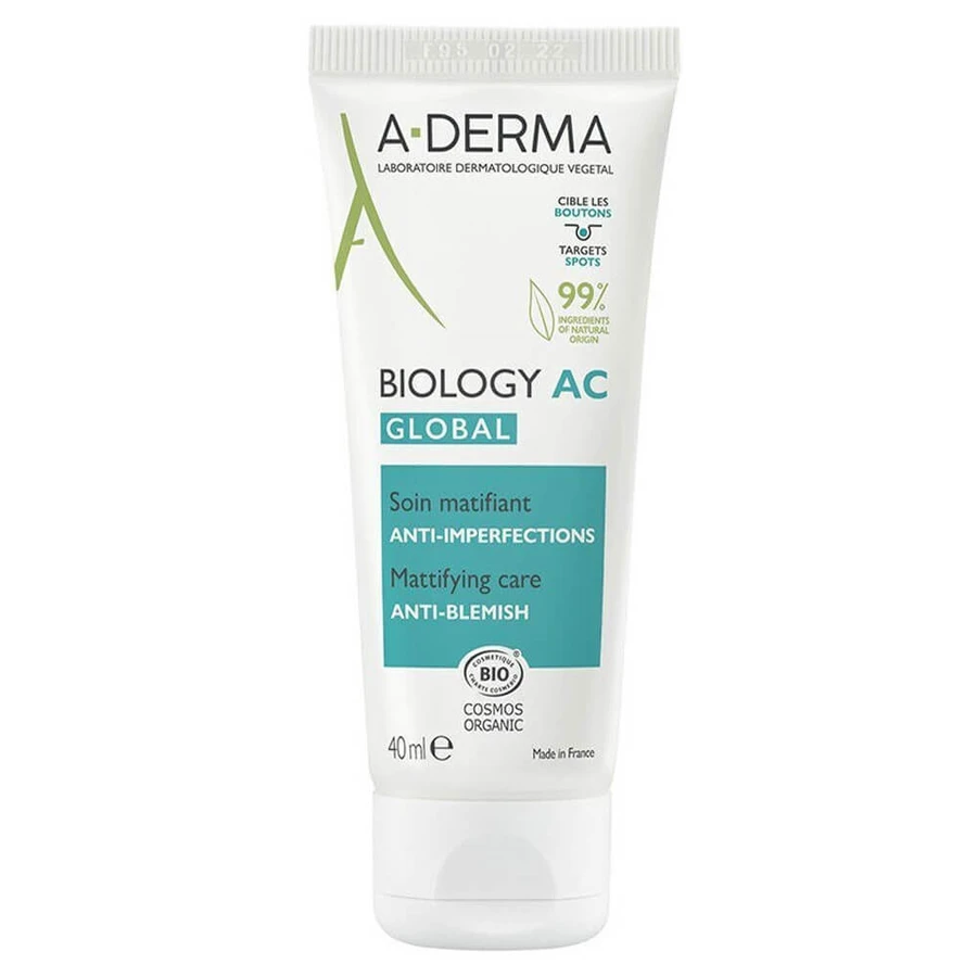 A-Derma Biologie AC Globale Soin Matifiant Anti-Imperfecties 40ml