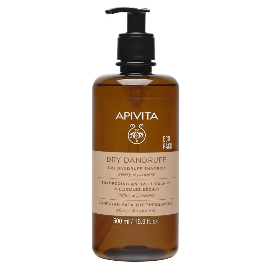 Apivita Eco Pack Trockene Schuppen Shampoo mit Sellerie & Propolis 500ml