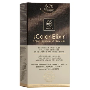 Apivita My Color Elixir Permanent Hair Color N6,78 Dark blonde beige pearl