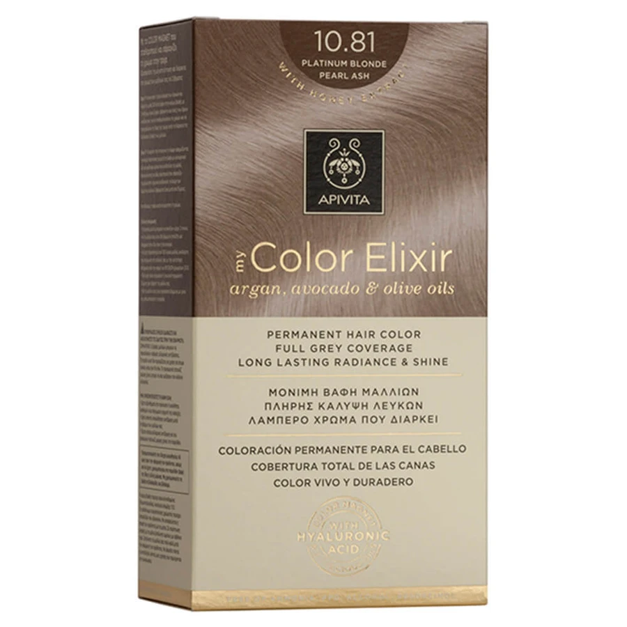 Apivita My Color Elixir Permanente Haarkleuring N10.81 Blond parelmoer snorharen