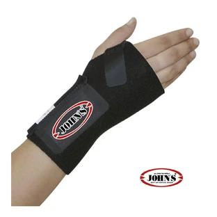 John's Wrist Splints Wrap Around Black Line One Size For Left Hand 120212
