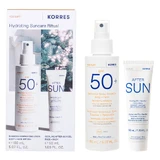 Korres Promo Pack Sunscreen Emulsion Spray Body & Face Yoghurt Spray SPF50 150ml & Cooling After Sun Gel Face & Body 50ml