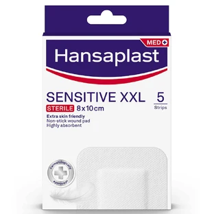 Hansaplast Med+ Sensitive XXL Sterile 8x10cm 5pcs
