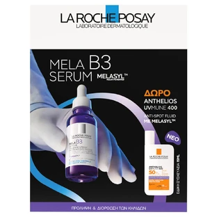 La Roche Posay Promo Pack Mela B3 Serum 30ml mit GRATIS Anthelios UVMune 400 Anti-Dark Spots Fluid SPF50+ 15ml