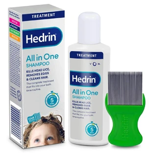 Hedrin Champú Todo en Uno 100ml con Peine para Piojos