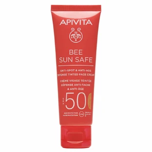 Apivita Bee Sun Safe Anti-Spot & Anti-Age Defence Tinted Face Cream SPF50 50ml