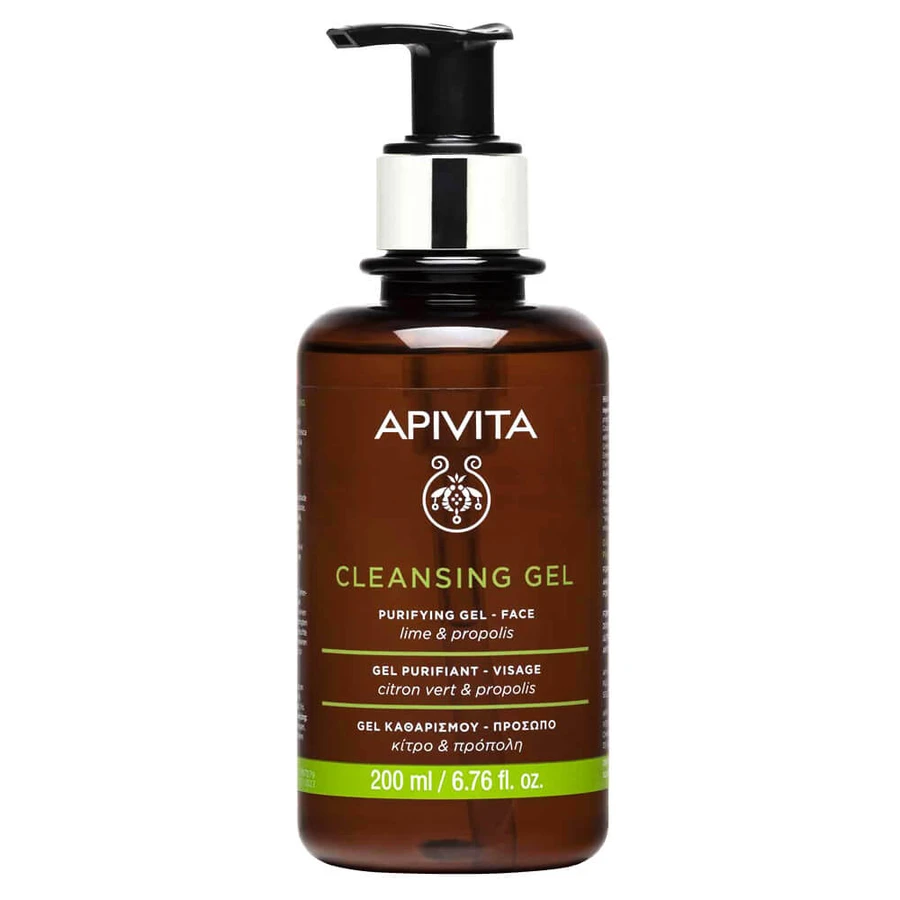Apivita Gezichtsreinigingsgel voor Vette & Gemengde Huid met Propolis & Limoen 200ml