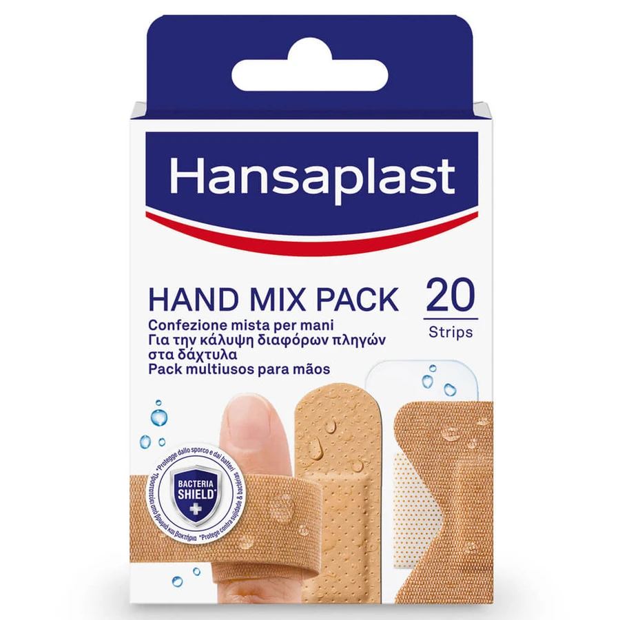 Hansaplast Hand Mix Pack 20 Tiras
