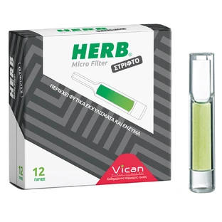 Vican Herb Micro Filter Grated 12 Pips