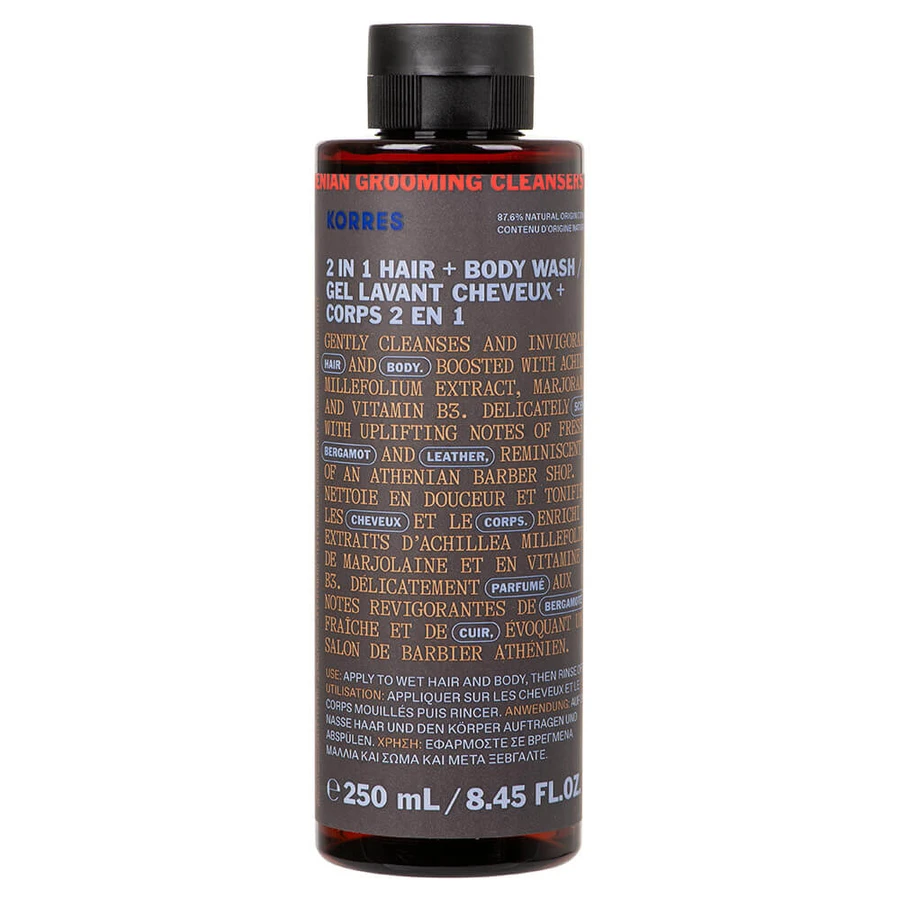 Korres Athenian Grooming 2 en 1 Gel Limpiador Masculino 250ml