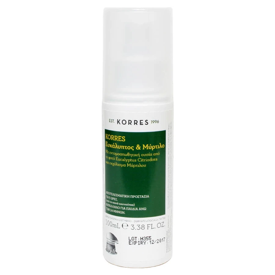 Korres Emulsión Repelente de Insectos Eucalipto y Arándano 100ml