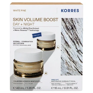 Korres Promo Pack White Pine Volume Replenishing Day Cream for Normal - Combination Skin 40ml & FREE Night Cream for Volume Replenishing 15ml
