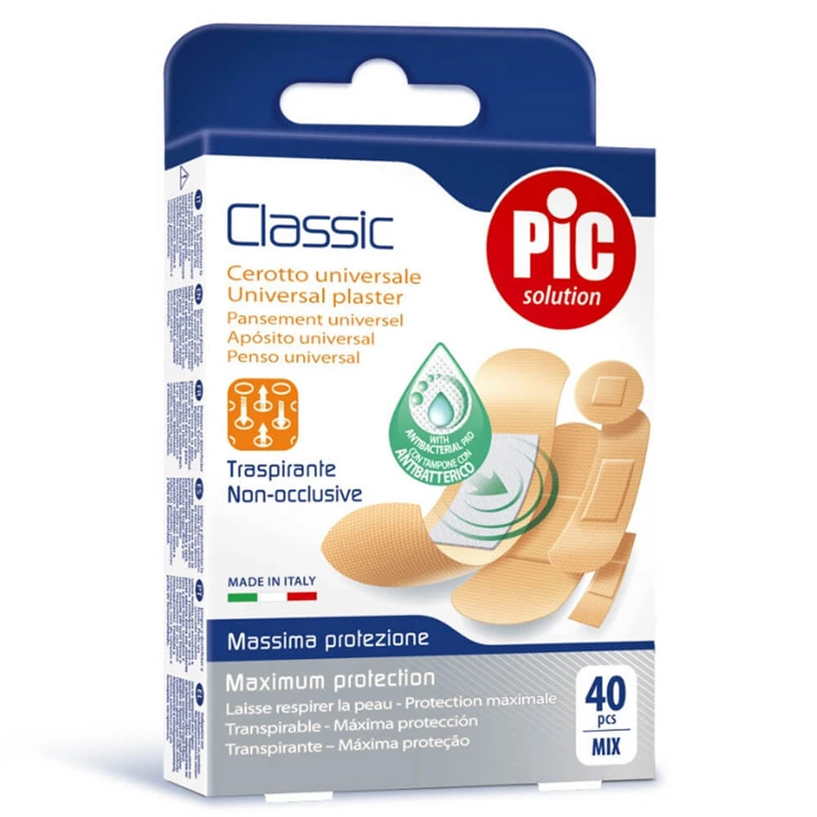 Pic Classic Universal Plasters 40 Strips 5 Sizes